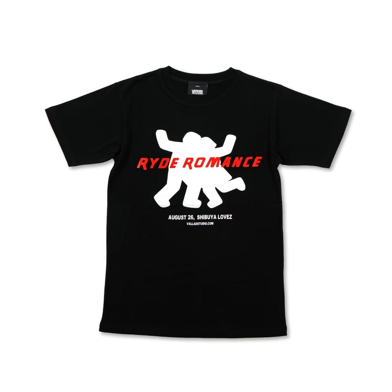 VALLAD×RYDEROMANCE2 TEE BLK