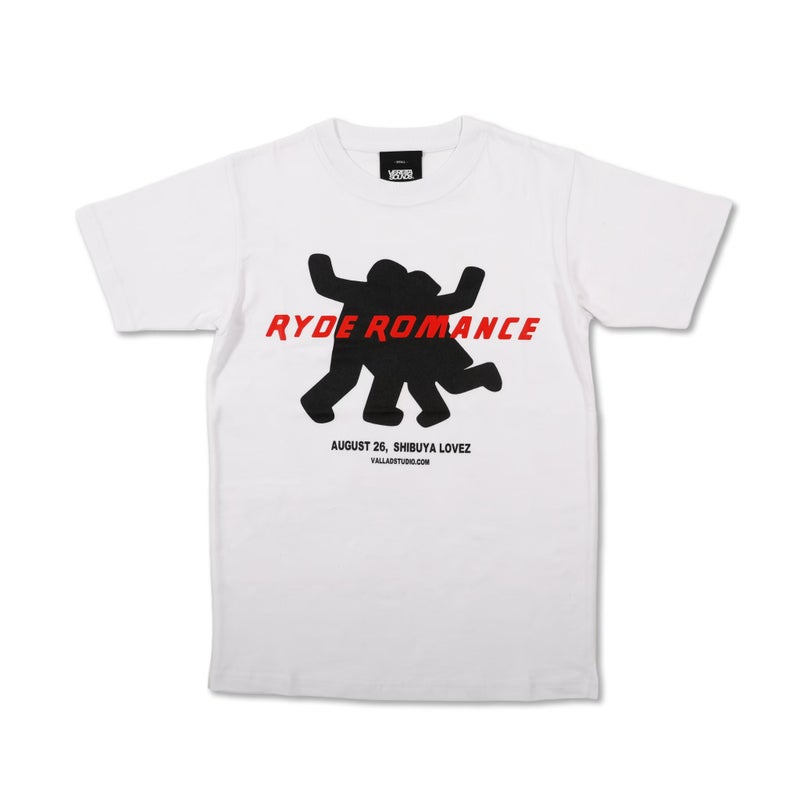 VALLAD×RYDEROMANCE2 TEE WHT
